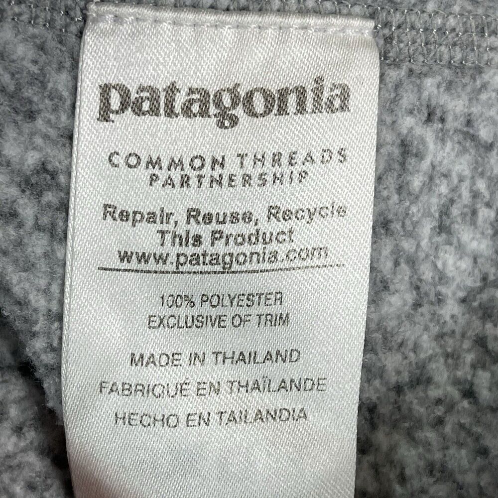 Patagonia‎ Pullover Womens Medium Gray Better Sweater Fleece Hiking Adult - Picture 9 of 12